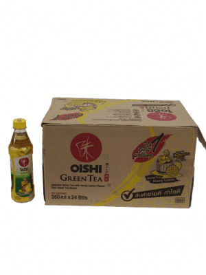 Oishi Green Tea, Japanese green tea with honey and lemon flavor