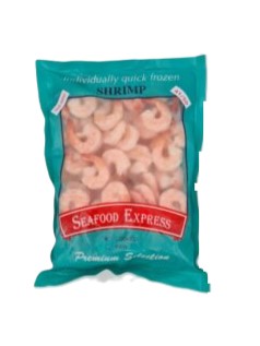 Frozen white shrimp meat