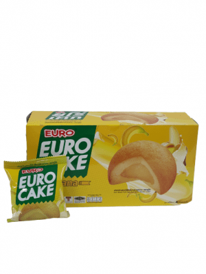 Euro cake with banana cream filling