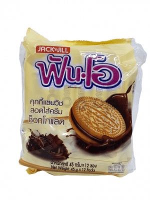 Fun-O brand chocolate cream sandwich cookies