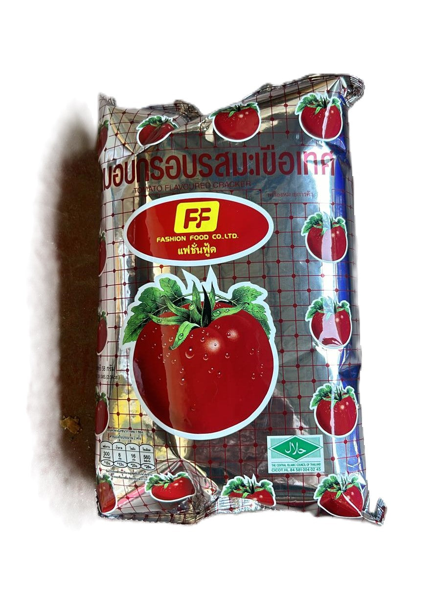 Tomato flavored snacks